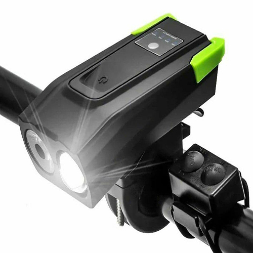 چراغ جلوی دوچرخه  شارژی 800 لومن مدل بوق دار هوشمند BK1718