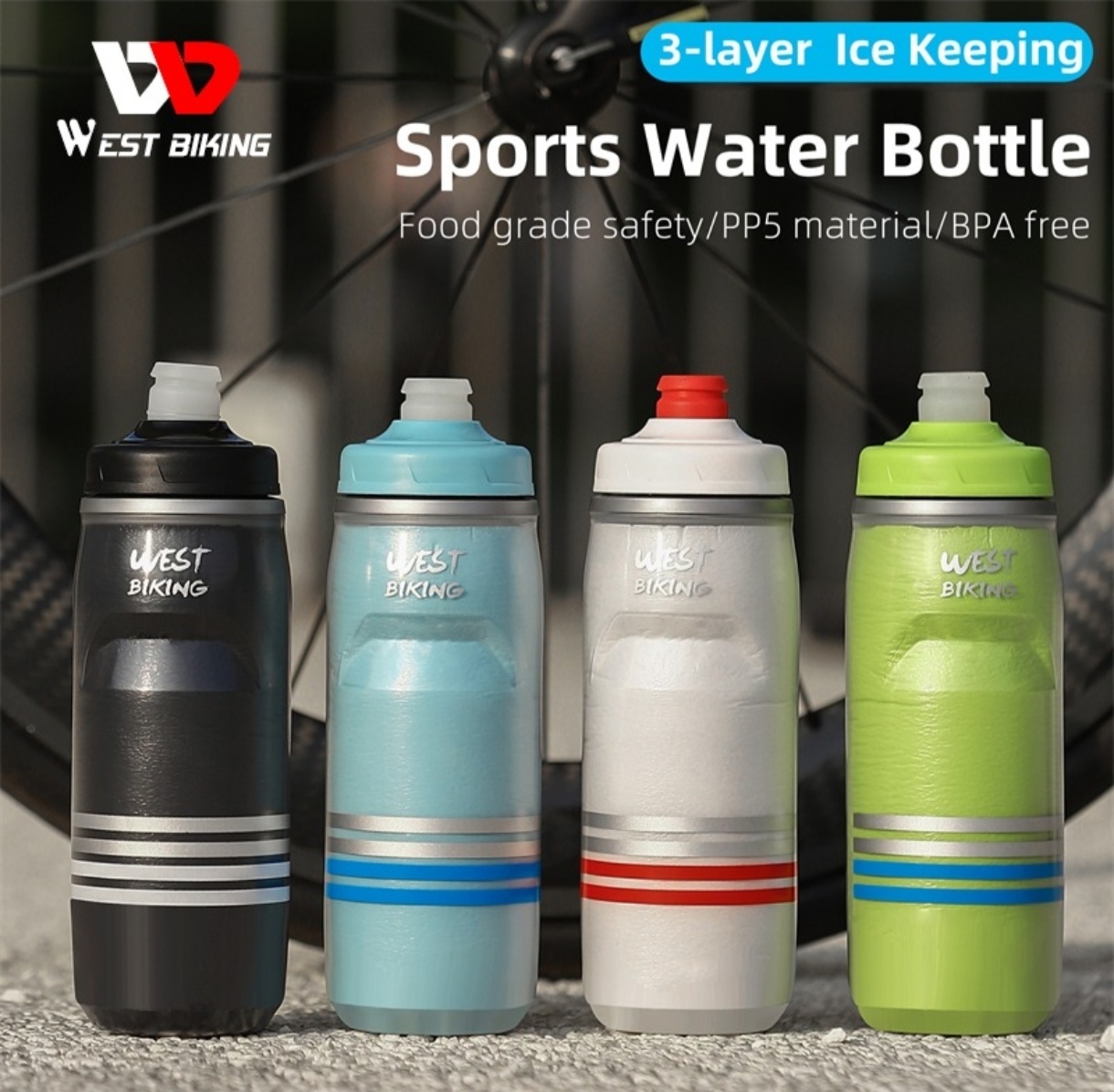 قمقمه سه جداره دوچرخه westbiking