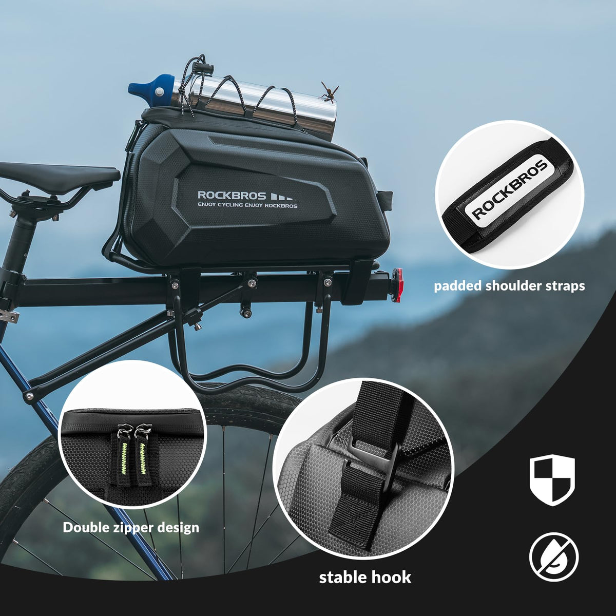 کیف ترکبند دوچرخه راکبراس rockbros bag