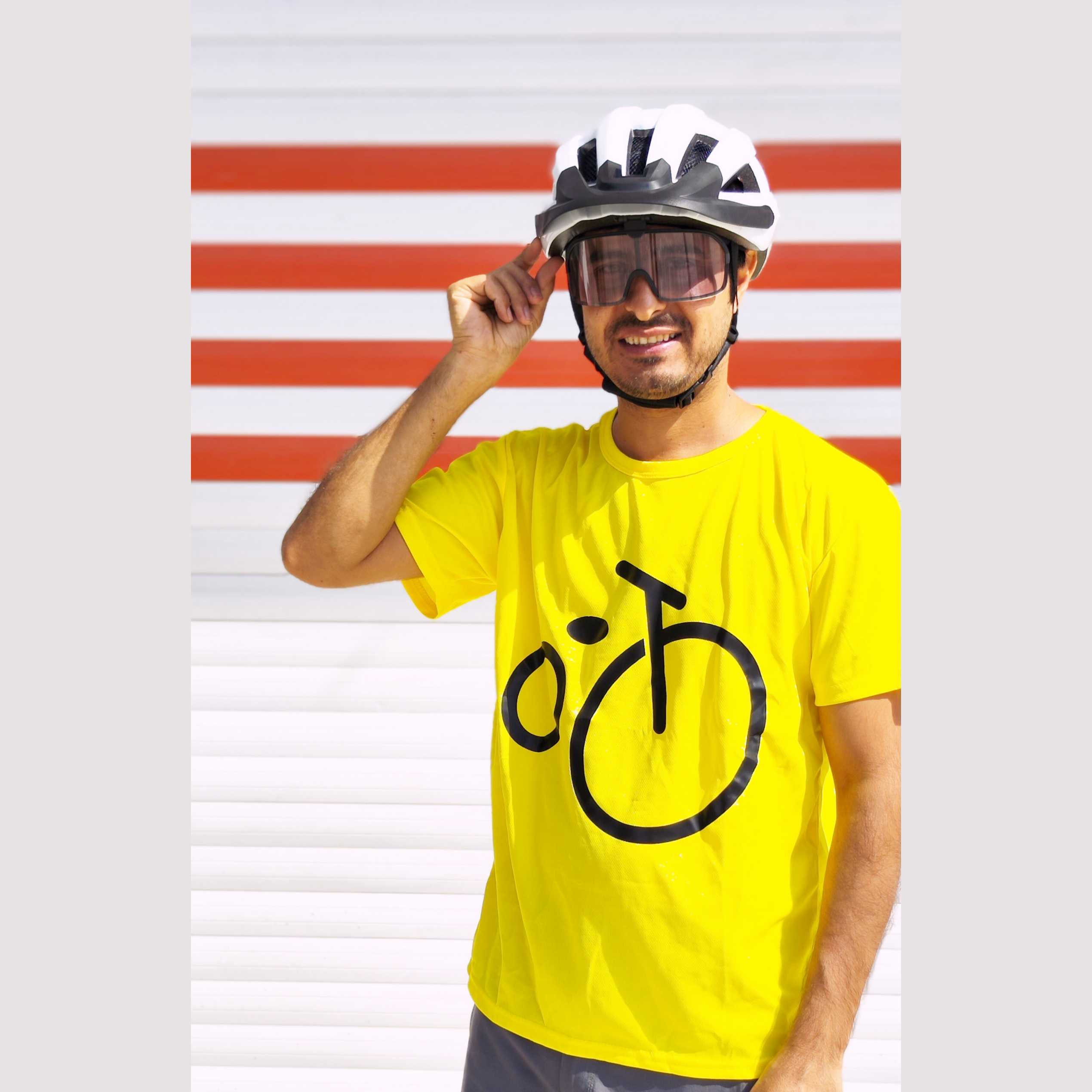 تیشرت روزمرگی طرح دوچرخه