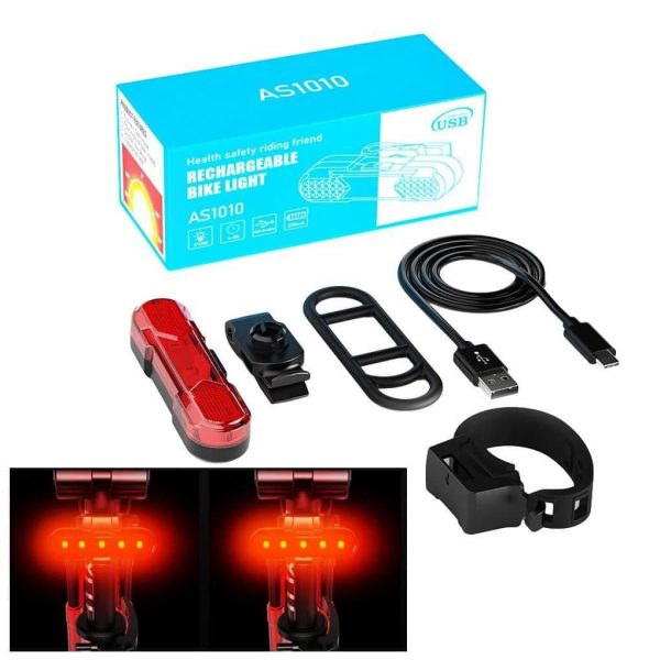 چراغ خطر شارژی دوچرخه LED AS1010